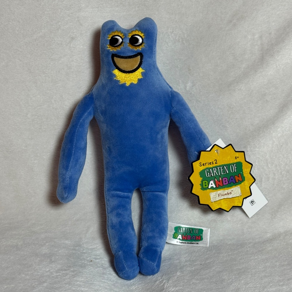 Garten Of BanBan Flumbo 10" The Mascot Game Blue Plush 2025 Brand New NWT